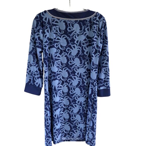 Talbots Cabana Life Coastal Embroidered Tunic Dress sz S Resortwear Swim Coverup - Picture 6 of 7